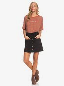 Warning Sign - Buttoned Corduroy Skirt for Women  ERJWK03090