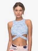 Roxy Womens Festival Bazar High Neck Crop Bikini Top