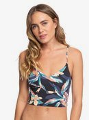 Roxy Womens Print Beach Classics Bralette Swim Top