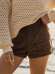 Sessions - Corduroy Shorts for Women  ARJNS03231