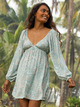 Sweetest Shores - Puff Sleeve Dress for Women  ARJWD03527