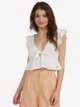 Sweetest Love - Tie Front Crop Top for Women  ARJWT03273