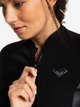 4 1.5mm Satin - Long Sleeve Front Zip Shorty for Women Black ERJW403020 Roxy