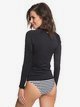 4 Essentials - Long Sleeve Zip-Up UPF 50 Rash Vest for Women Black ERJWR03218 Roxy
