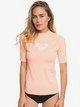 0 Whole Hearted - Short Sleeve UPF 50 Rash Vest for Women Pink ERJWR03219 Roxy