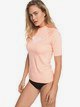 1 Whole Hearted - Short Sleeve UPF 50 Rash Vest for Women Pink ERJWR03219 Roxy