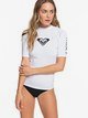 0 Whole Hearted - Short Sleeve UPF 50 Rash Vest for Women White ERJWR03219 Roxy