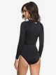 4 Essentials - Long Sleeve Zipped UPF 50 One-Piece Swimsuit for Women Black ERJWR03244 Roxy
