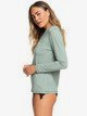 1 Enjoy Waves - Long Sleeve UPF 50 Rash Vest Green ERJWR03255 Roxy