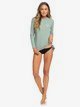 2 Enjoy Waves - Long Sleeve UPF 50 Rash Vest Green ERJWR03255 Roxy