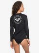 5 Enjoy Waves - Long Sleeve UPF 50 Rash Vest Black ERJWR03255 Roxy