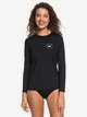 0 Enjoy Waves - Long Sleeve UPF 50 Rash Vest Black ERJWR03255 Roxy