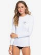 0 Enjoy Waves - Long Sleeve UPF 50 Rash Vest White ERJWR03255 Roxy