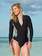 1mm POP Surf - Long Sleeve Back Zip Bikini Cut Shorty for Women  ERJW403021