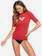 Whole Hearted - Short Sleeve UPF 50 Rash Vest for Women  ERJWR03219