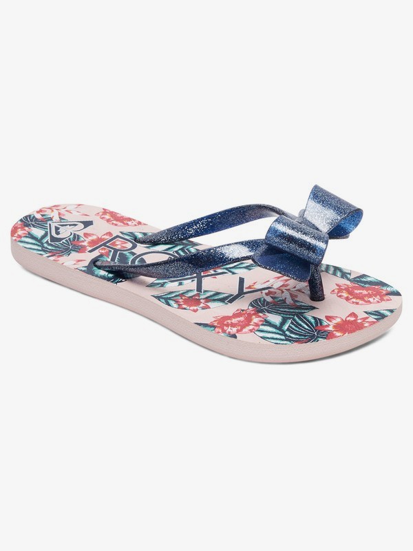 lulu art denim wedge flip flop