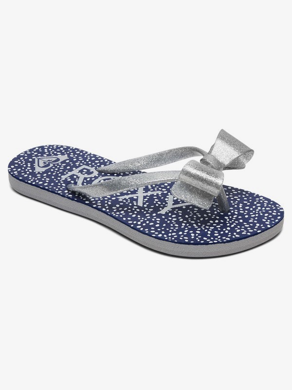 lulu art denim wedge flip flop