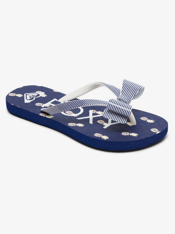 lulu art denim wedge flip flop
