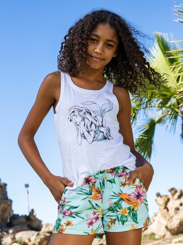 roxy, Girl's 7-14 Ariel Rainbow Shower Viscose Shorts, WAN BLUE HERITAGE FLORAL (bdl6) 0 Girl's 7-14 Ariel Rainbow Shower Viscose Shorts Blue ARGNS03020 Roxy