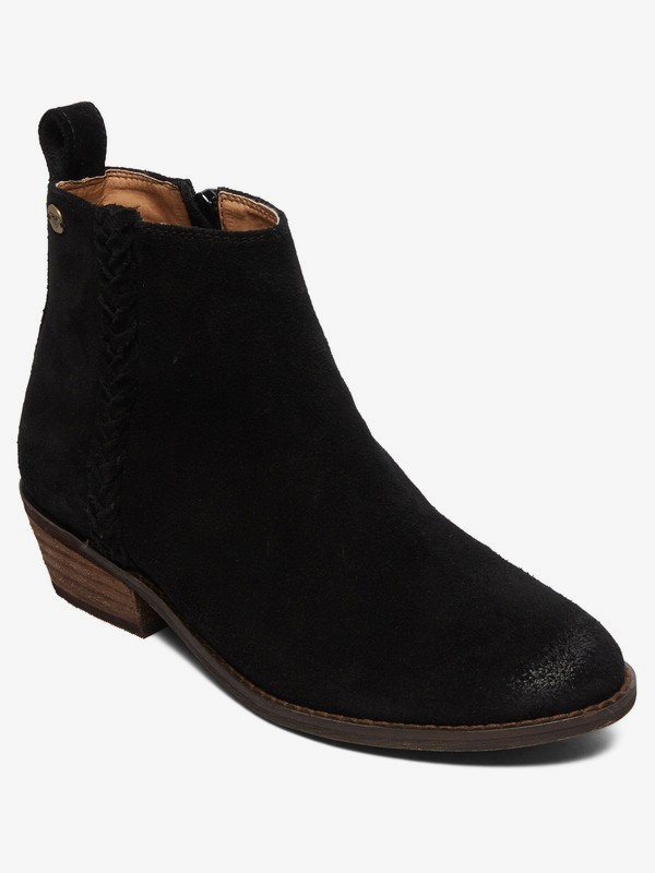 roxy, Estez - Bottines en suède pour Femme, BLACK (blk) 0 Estez - Bottines en suède pour Femme Noir ARJB700624 Roxy