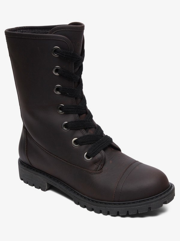roxy, Vance - Bottines à lacets en cuir pour Femme, BLACK (blk) 0 Vance - Bottines à lacets en cuir pour Femme Noir ARJB700625 Roxy