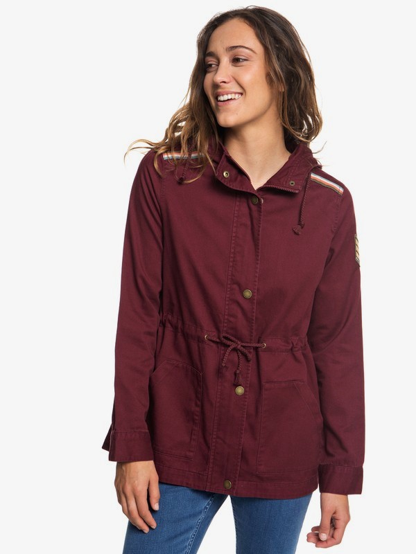 roxy, OPEN TO IT ANORAK, TAWNY PORT (rsp0) 0 OPEN TO IT ANORAK Rojo ARJJK03033 Roxy