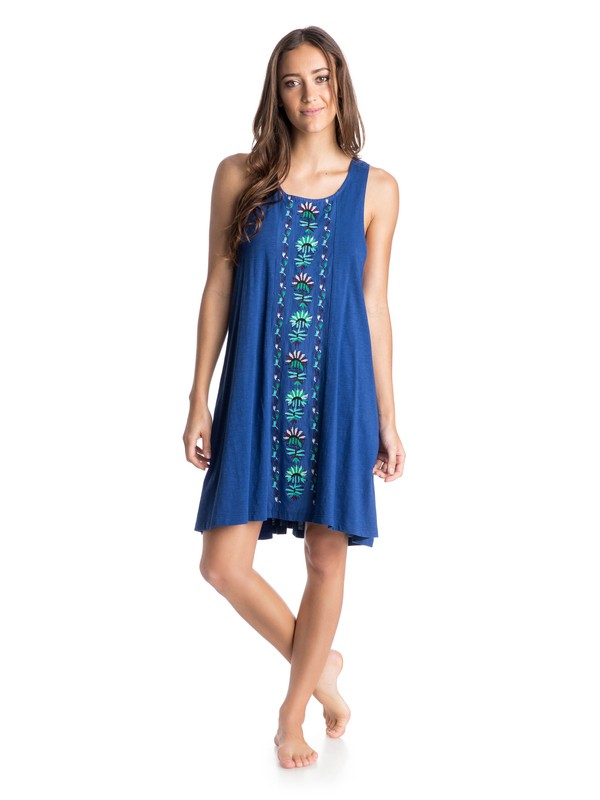 roxy, Sparks Fly Tank Dress, MAZARINE BLUE TRAVELING BOUQUE (prr6) 0 Sparks Fly Tank Dress ARJKD03067 Roxy