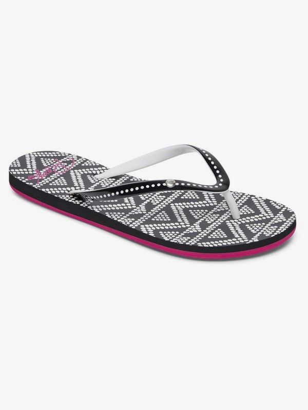 ROXY Women's Portofino Flip-Flops, Dark Grey - Bobâs Stores