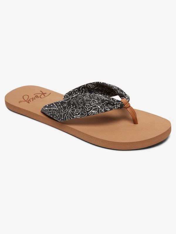 roxy fabric flip flops