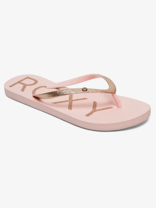 wide fit sparkly flip flops