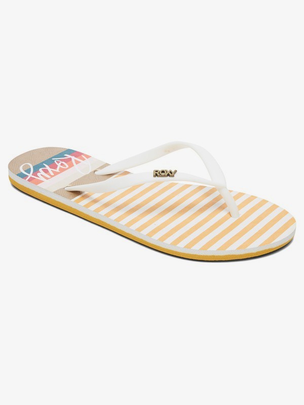 roxy, Viva Stamp Flip-Flops, MUSTARD (mu0) 0 Viva Stamp Flip-Flops Yellow ARJL100683 Roxy