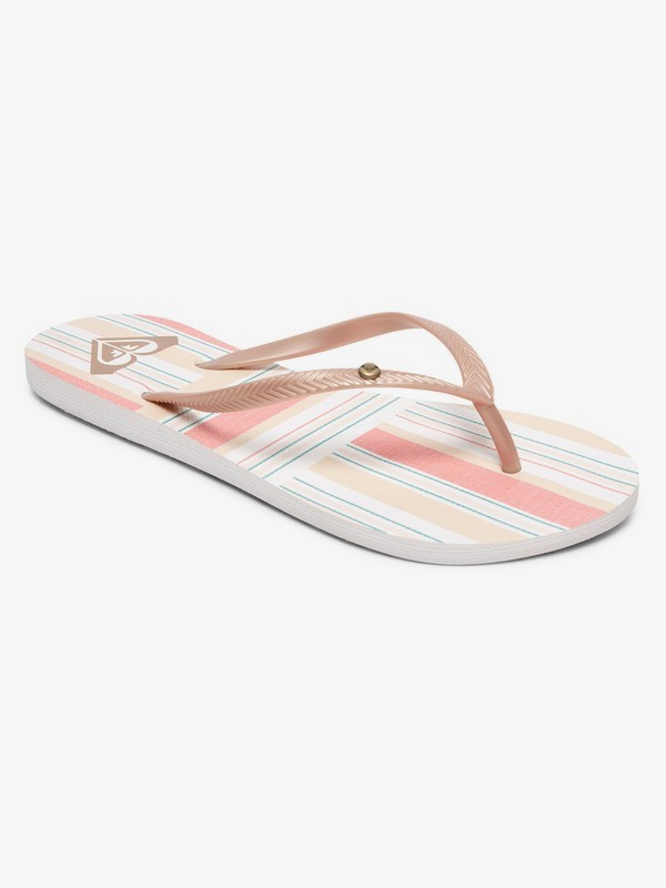 roxy gold flip flops