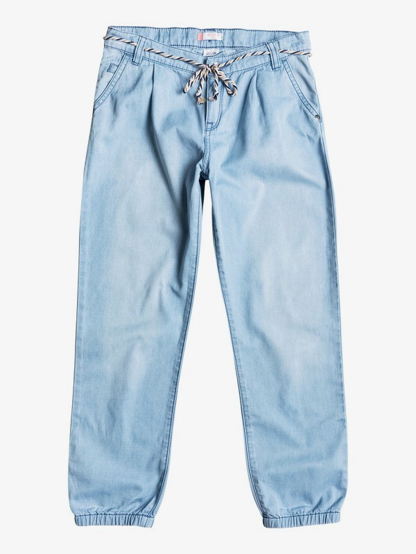 light denim joggers