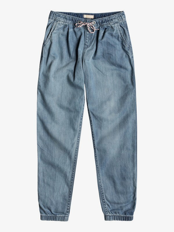 Make Us Feel Alive Denim Beach Pants for Girls 816 Roxy