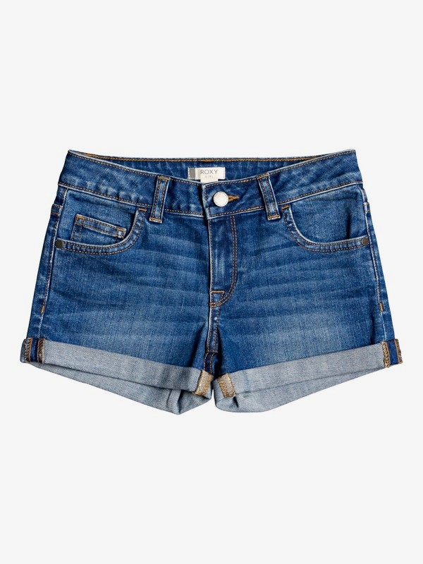 roxy, Lullaby Tonight Denim Shorts, MEDIUM BLUE (bmtw) 0 Lullaby Tonight Denim Shorts Blue ERGDS03051 Roxy