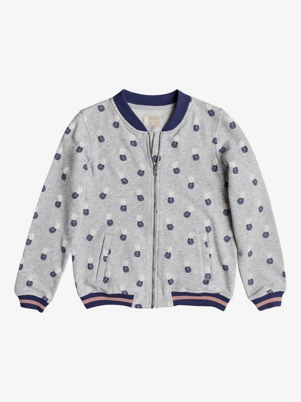 Girl's 7-14 Coming Alone Bomber Jacket Sweatshirt ERGFT03256 | Roxy