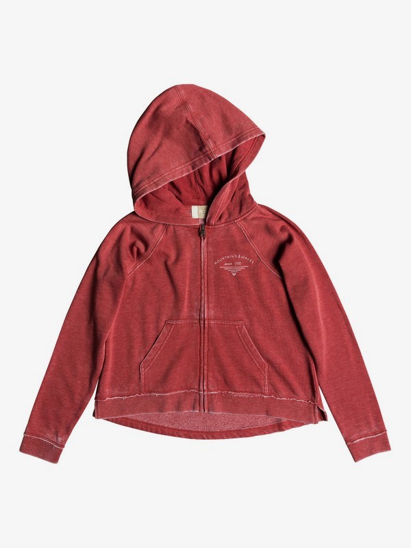 roxy, Girl's 7-14 Pretty Smile Treasure Map Zip-Up Hoodie, MINERAL RED (mmz0) 0 Girl's 7-14 Pretty Smile Treasure Map Zip-Up Hoodie Pink ERGFT03303 Roxy