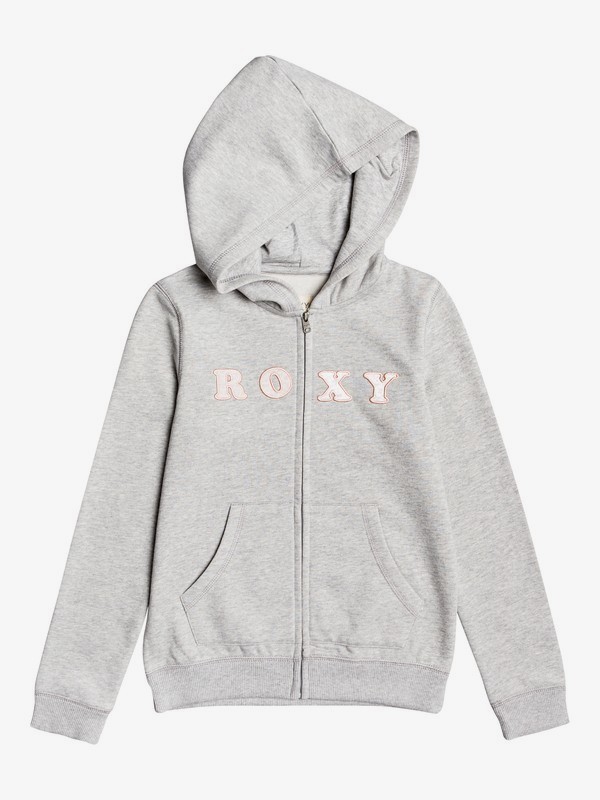 roxy, Bohemian Flowers - Felpa con cappuccio e zip da Ragazza 4-16, HERITAGE HEATHER (sgrh) 0 Bohemian Flowers - Felpa con cappuccio e zip da Ragazza 4-16 Gray ERGFT03409 Roxy