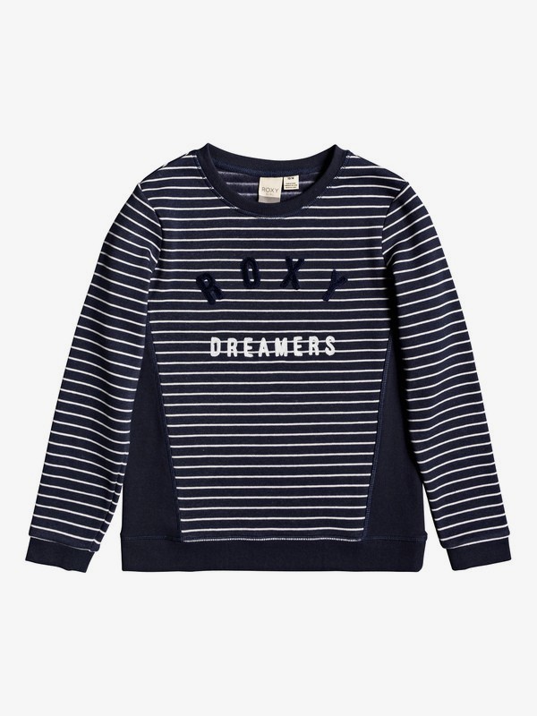roxy, Silent River - Felpa da Ragazza 4-16, MOOD INDIGO BELEM STRIPES (bsp4) 0 Silent River - Felpa da Ragazza 4-16 Blue ERGFT03411 Roxy