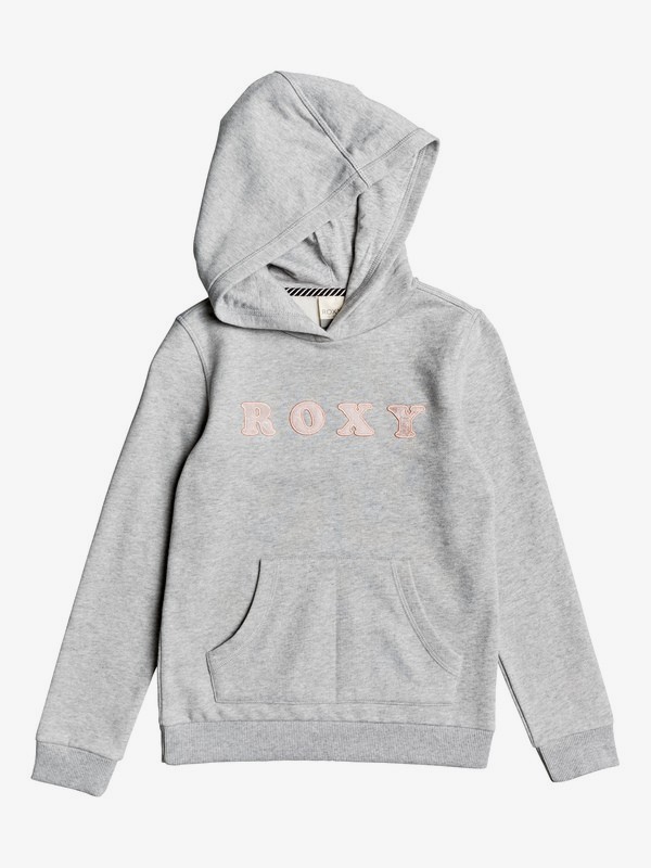 roxy, Calm Vibes A - Hoodie for Girls 4-16, HERITAGE HEATHER (sgrh) 0 Calm Vibes A - Hoodie for Girls 4-16 Grey ERGFT03432 Roxy