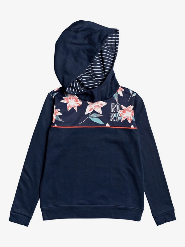 roxy, Traveling Soul A - Hoodie for Girls 4-16, MOOD INDIGO (bsp0) 0 Traveling Soul A - Hoodie for Girls 4-16 Blue ERGFT03439 Roxy