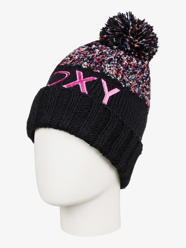 roxy, Alyeska - Bonnet à pompon pour Fille 8-16 ans, TRUE BLACK (kvj0) 0 Alyeska - Bonnet à pompon pour Fille 8-16 ans Noir ERGHA03134 Roxy