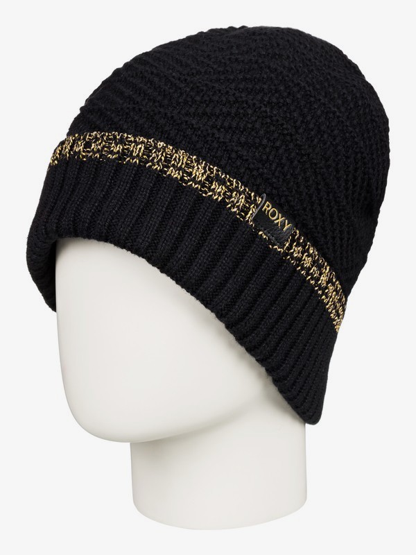 roxy, ROXY Premiere - Gorro con Dobladillo para Mujer, TRUE BLACK (kvj0) 0 ROXY Premiere - Gorro con Dobladillo para Mujer Negro ERGHA03137 Roxy
