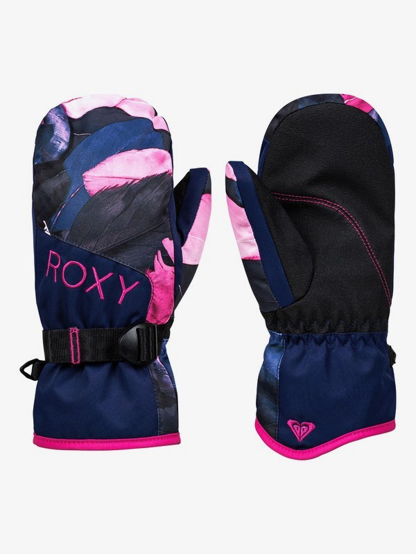 roxy, ROXY Jetty - Manoplas para Snowboard/Esquí para Chicas 8-16, MEDIEVAL BLUE PLUMES (bte5) 0 ROXY Jetty - Manoplas para Snowboard/Esquí para Chicas 8-16 Azul ERGHN03021 Roxy