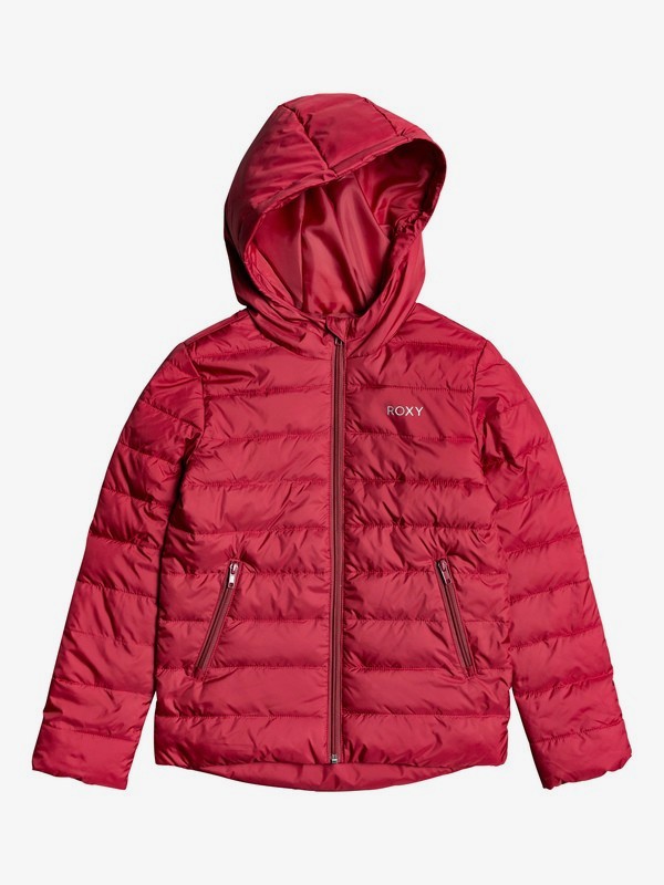 roxy, Night Voyage - Doudoune à capuche pour Fille 4-16, DEEP CLARET (rqh0) 0 Night Voyage - Doudoune à capuche pour Fille 4-16 Rouge ERGJK03066 Roxy