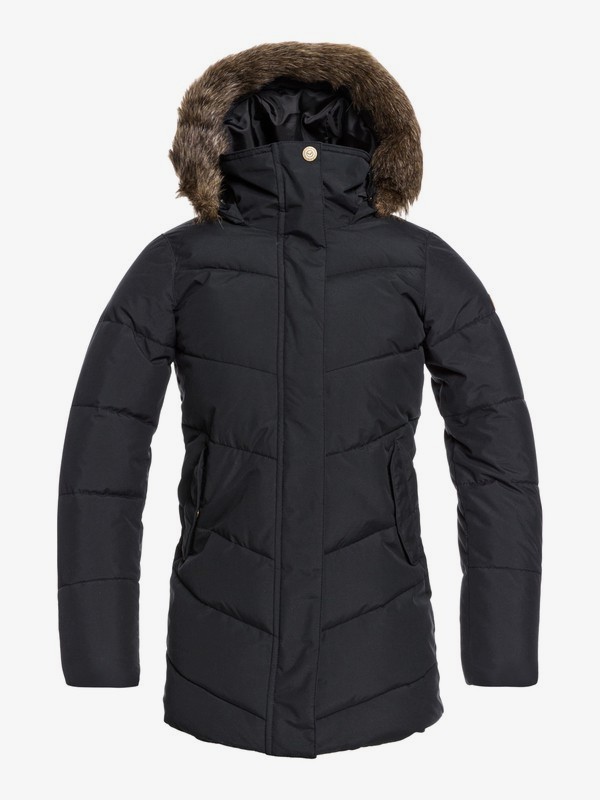 Elsie - Waterproof Longline Puffer Jacket for Girls 8-16 | Roxy