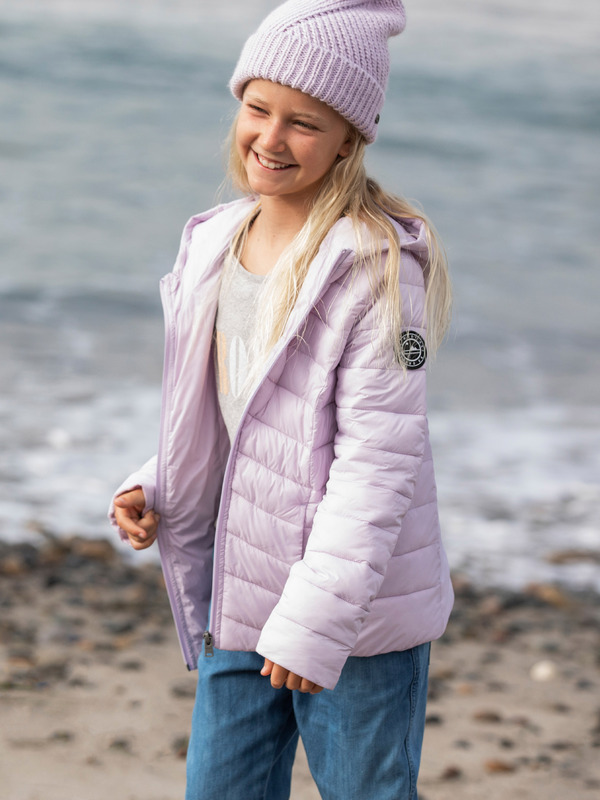 Girls 414 Coast Road Lightweight Packable Puffer Jacket Roxy