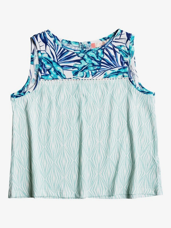roxy, Топ без рукавов Crave Chances, MARSHMALLOW TROPICAL DAYS GEO (wbt6) 0 Топ без рукавов Crave Chances Белый ERGKT03046 Roxy