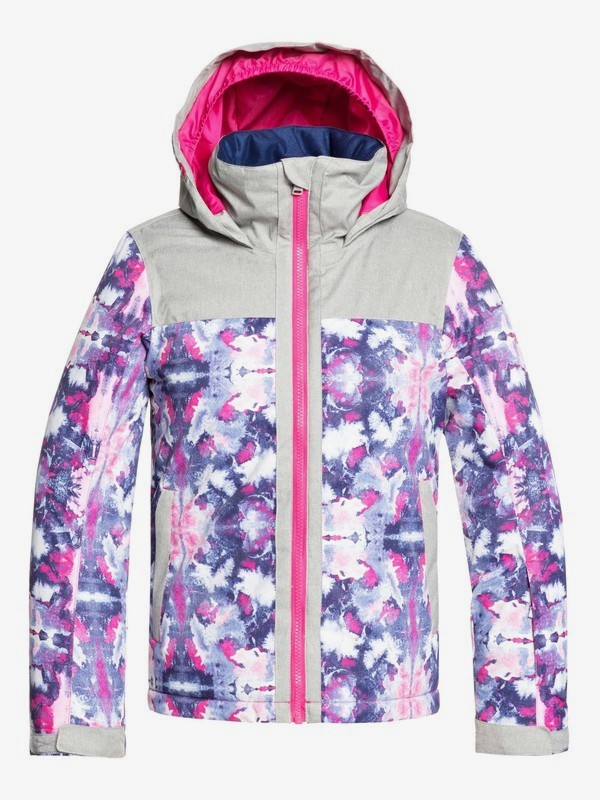 roxy, Delski - Veste de snow pour Fille 8-16 ans, MEDIEVAL BLUE CLOUDY DAY (bte1) 0 Delski - Veste de snow pour Fille 8-16 ans Bleu ERGTJ03081 Roxy
