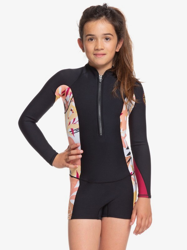 1.5mm POP Surf - Long Sleeve Front Zip Shorty for Girls 8-16  ERGW403006